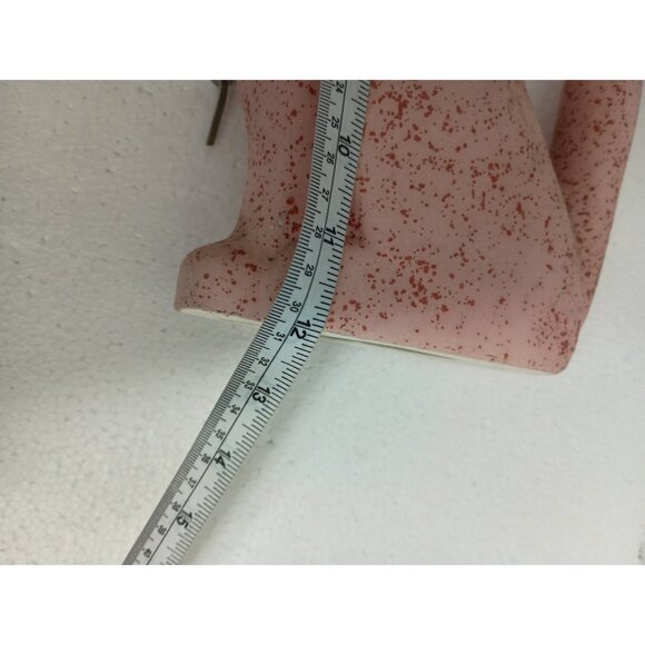 Vintage 1980s Ceramic Southwest Howling Pink Wolf Sculpture Figurine Art Decor - Picture 8 of 8